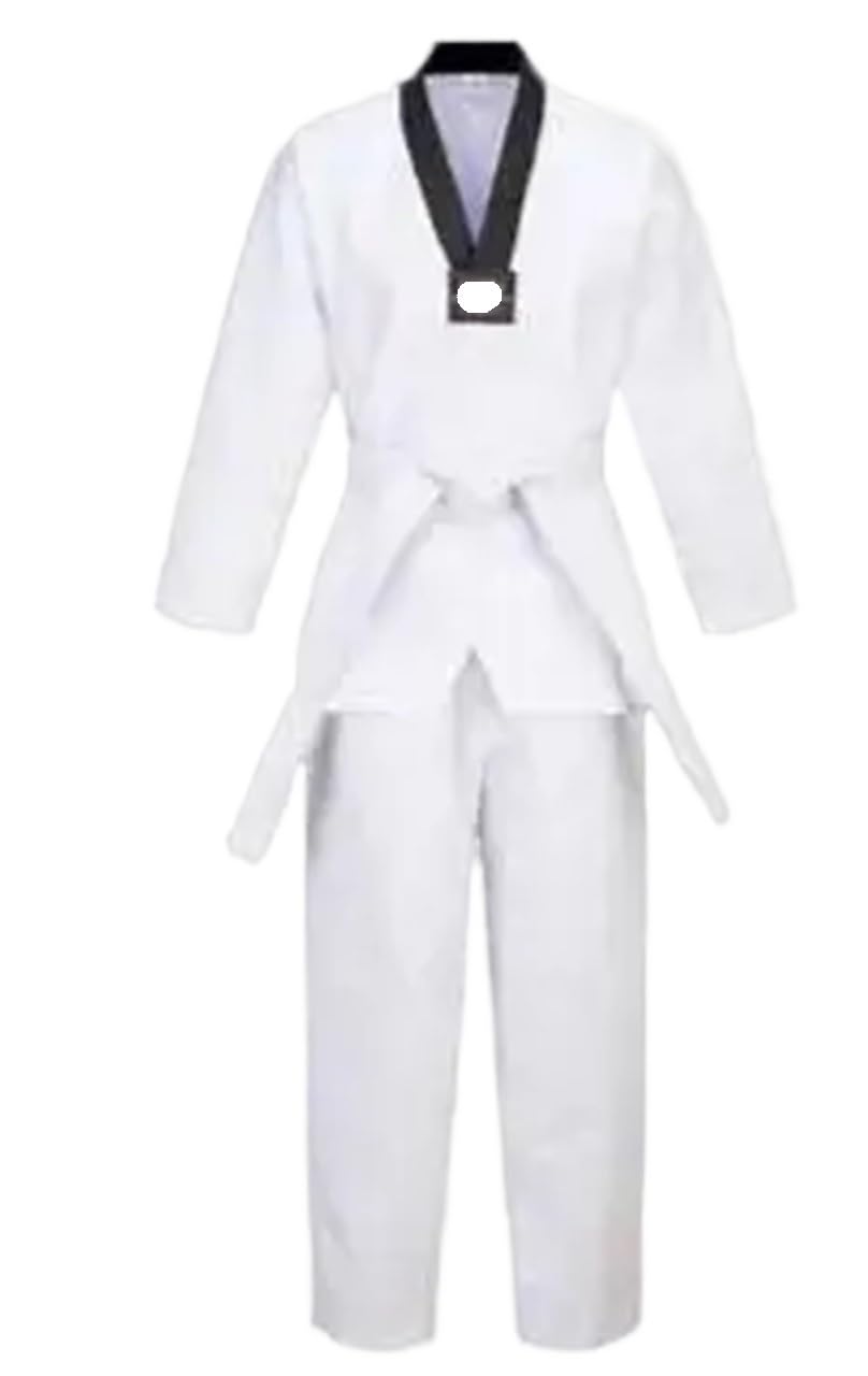Trajes de Judo, Disfraces, Ropa, Uniformes Blancos Taekwondo, Karate, Dobok, for Adultos, Uniforme Gi Manga Larga Unisex para Hombres Mujeres