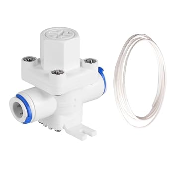 Noir Aqua Prv Ro Water Pressure Reducing Valve, 1/4" Relief Regulator Filter, Quick Push Fit, Reducer, 5.5 cm