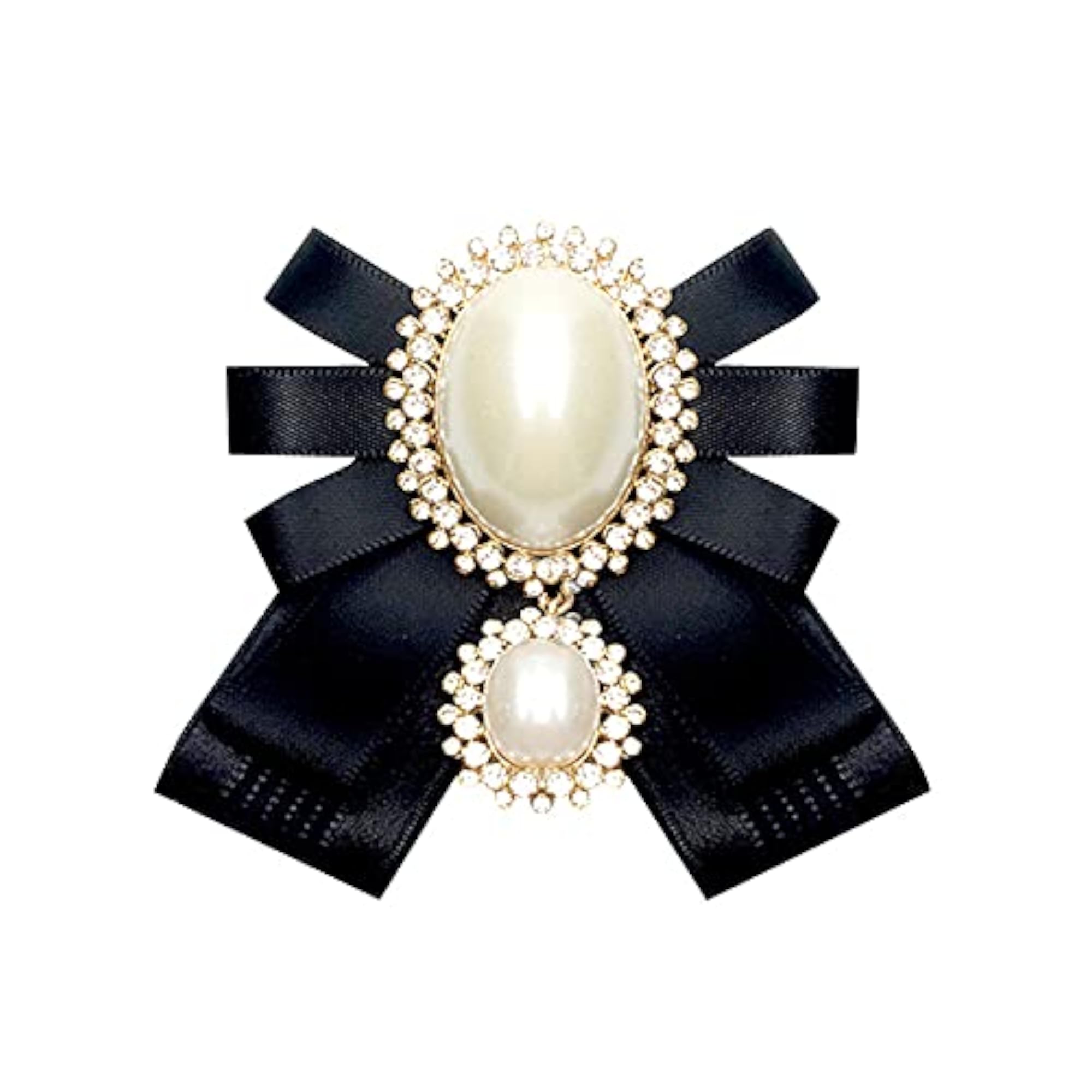 Adjustable Pre-tied Bow Tie Brooch Pin