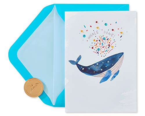 Image of Papyrus Funny Congratulations Card (Whale Done)