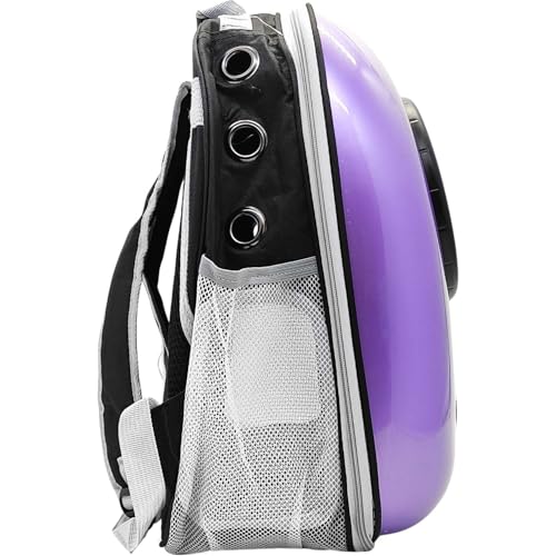 Mochila de Transporte para Pets com Ventilação e Abertura Lateral com Cinto Interno de Segurança (Ro