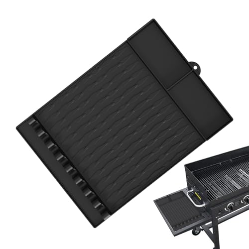 Tapis de barbecue résistant à la chaleur pour protéger le plan de travail extérieur - 2