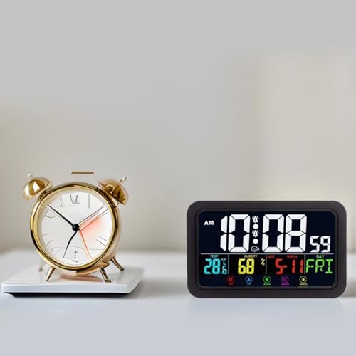 Réveil numérique design moderne multicolore à offrir pour déco de chambre - 6