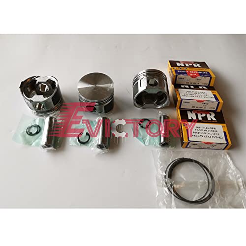 Kit motor Yanmar 3TNE68 repara pérdida de compresión 2