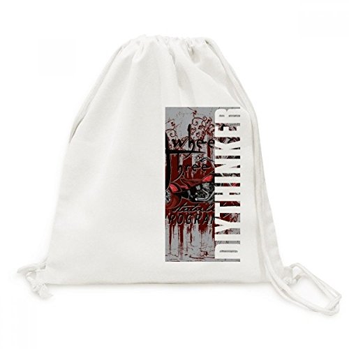Sac à cordon style graffiti rue pour voyage et sport urbain décontracté