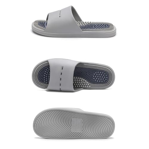 BYWXW Pantoufles de Massage des Pieds Masseur de Pied Outil de Acupression Relaxation de Massage pour Soulager la Fasciite Plantaire Favoriser la Circulation Sanguine(Size:EU 44/45,Color:Noir) – vue 4