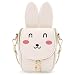 CMK Trendy Kids Bunny Purse Shoulder Bags for Girls for Children(82008_Beige) Small