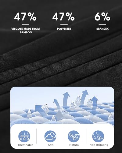 BAMBOO COOL Womens V-Neck T Shirts Classic Short Sleeve Sexy Fit Tops for Women Basic Tees2