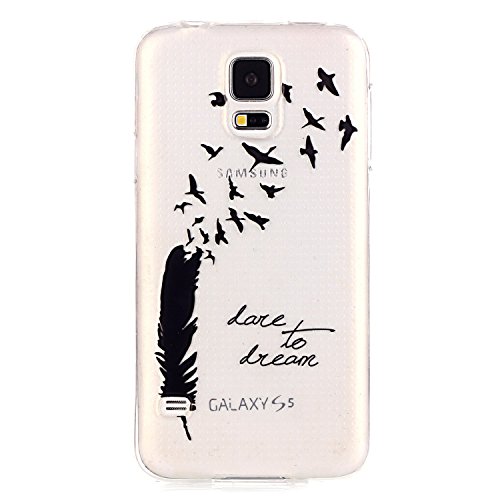 Urberry Samsung Galaxy S5 mini Case, High Clear Slim TPU Flexible Soft Case for Samsung Galaxy S 5 V mini (2014) with a Phone Bracket