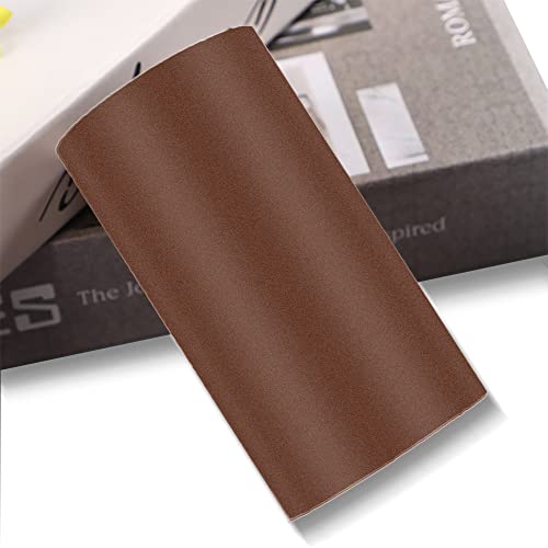 Frise murale autocollante marron foncé givré - Imperméable - Facile à appliquer - Pour cuisine, salle de bain - 9,9 x 998,2 cm