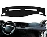 Fcovergurus Dash Cover Mat Custom Fit for Ford Crown Victoria/Mercury Grand Marquis Dashboard Cover Pad Carpet Protector (Black) F173