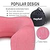 napfun Neck Pillow for Traveling, Upgraded Travel Neck Pillow for Airplane 100% Pure Memory Foam Travel Pillow for Flight Headrest Sleep, Portable Plane Accessories, Rose