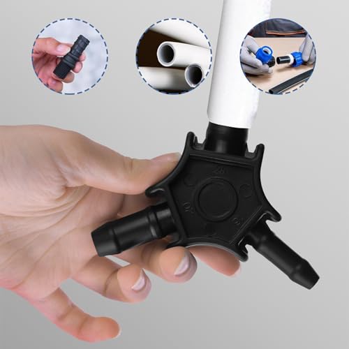 GIONAR Multi Kalibrierer Kalibriererdorn Entgrater für Mehrschichtrohre Kalibrierer Verbundrohr, mit Durchmesser 16mm, 20mm, 25mm, Schwarz für PE PB PVC PPR Alu Verbundrohr