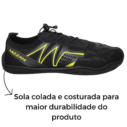 Sapatilha Aquática Neoprene Feminina Masculina de Pesca Cor:Preto+Verde;Tamanho:41;Gênero:Unissex