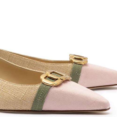 Franca Pump In Beige Raffia4