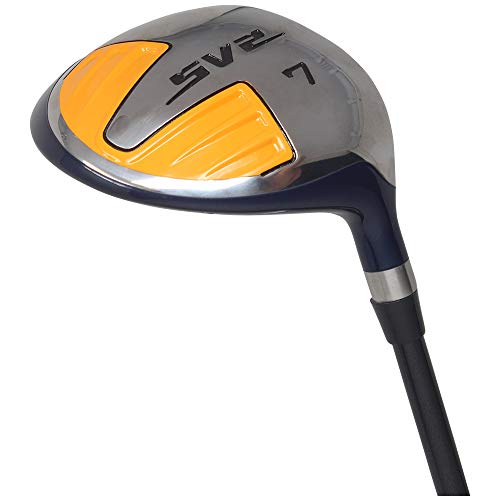 Senior Men's SV2-7 Wood Golf Club, Right Handed Senior Flex with Men's Senior Size Black Pro Velvet Grips