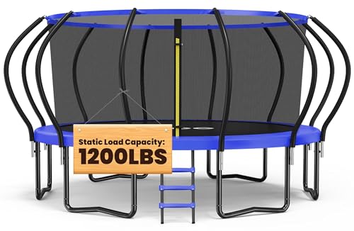 ORCC Kids Trampoline, 1200LBS Weight Capacity Outdoor Trampoline 16 15