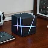 Bluetooth Hi-Fi Lautsprecher, Wiederaufladbarer Tragbarer Audio-Lautsprecher mit RGB-Beleuchtung, BT 5.3, TWS-Verbindung, Mehrere Wiedergabemodi für Zuhause und Außenbereich