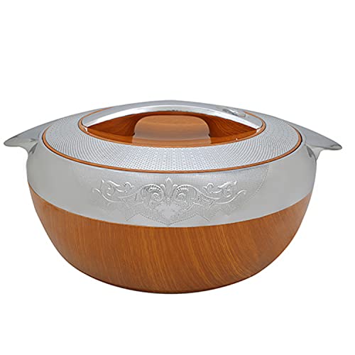Happy Plastic Insulated Casserole dish with lid | Stainless Steel Bowl | Keep Hot and Cold | Large |4000 ML Happy Plastic Insulated Casserole dish with lid | Stainless Steel Bowl | Keep Hot and Cold | Large |4000 ML
