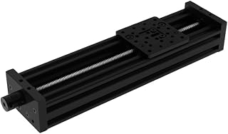 Peças de impressora 3d 4080u z-eixo chumbo parafuso t8 atuador linear pacote kit eixo z diy c-feixe peça cnc mesa deslizante (Size : Preto, Color : L150mm)