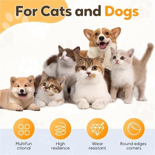 Leckerli-Ballspender for Katzen, 2025 neues Leckerli-Spender-Hundespielzeug, interaktives Haustierspielzeug, interaktives Puzzle-Spielzeug mit langsamer Fütterung, multifunktionales Futterball-Spielze