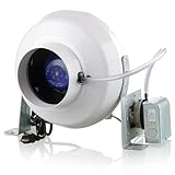 VENTS-US VK 100 PS - 4 Inch Dryer Booster Fan with Included Pressure Switch - Reduces Drying Time, and Prevents Lint and Moisture Buildup