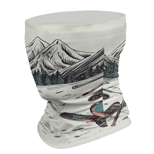 Neck Gaiter Mascarilla para Cara Transpirable a Prueba de Viento Cubierta Facial para Esquí con Juego Incluido, Máscara Balaclava Bandana para Cabeza para Hombres y Mujeres miniatura 2