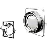 FACAIIO Edelstahl-Rückschlagventil für Dunstabzugshauben, federbelastet, schwammversiegelt, 100 C200 mm kompatibel