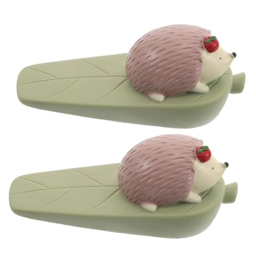 NUOLUX 2個かわいいハリネズミ形ドアストッパー 室内用動物デザインで な指はさみ防止 部屋やオフィスにな滑り止めドアウェッジ