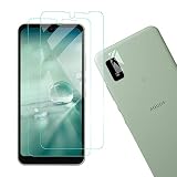 【2+1枚セット】AQUOS Wish2 / Wish3 対応 ガラスフィルム 2枚 + カメラフィルム 1枚 硬度9H 高透過率 気泡ゼロ 飛散防止 衝撃吸収 指紋防止 ラウンドエッジ処理 【対応 AQUOS wish3 SH-53D A302SH / AQUOS Wish2 SH-51C / AQUOS Wish SHG06 A104SH SH-M20】
