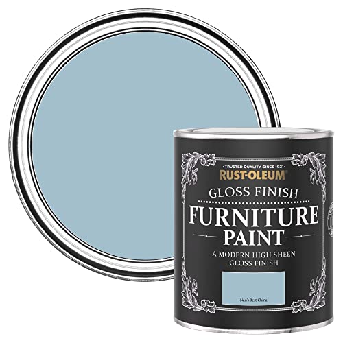 Rust-Oleum Blue Furniture & Skirting Board Paint in Gloss Finish - Nan's Best China 750ML