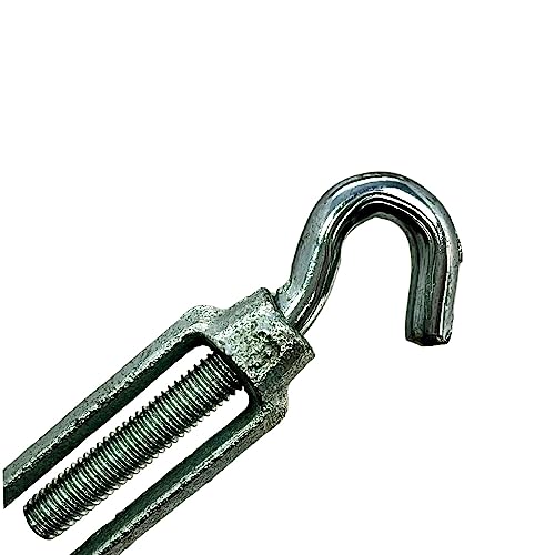 Kit 10 Esticador Cabo Aço 5/16 M8 Galvanizado Gancho/Olhal