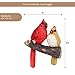 Bits and Pieces - 'Pair of Cardinals' Tree Hugger - Yard Decorations - Whimsical Tree Birds Sculpture - Garden Decoration - Garden Peeker Yard Art