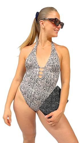 Maillot de bain une pièce Haute Pression gris 44 idéal pour vos séances piscine