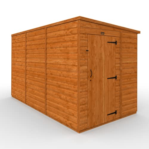 Image of TigerFlex Shiplap Pent Single Door Windowless Wooden Garden Shed 12 x 6 ft