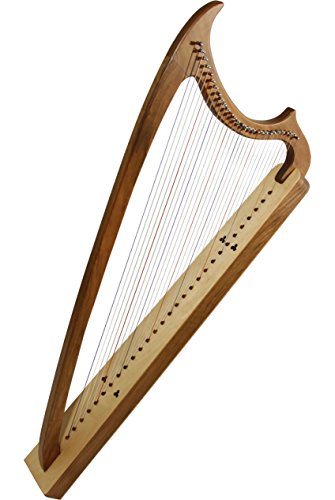 EMS 29-String Gothic Harp - Solid Walnut
