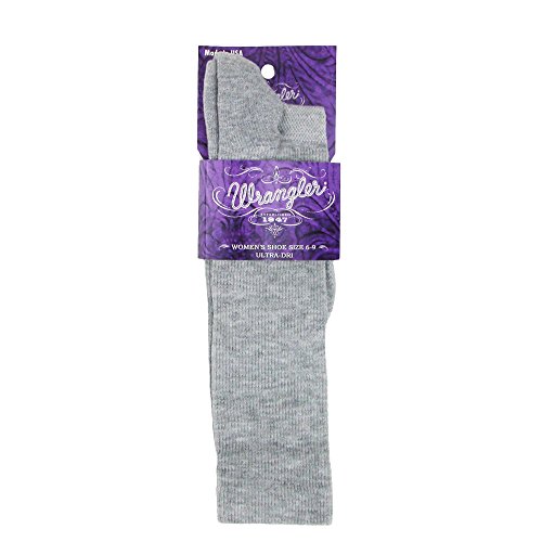 Wrangler Women's Knee High Western Boot Socks (1 Pair Pack), Grey #TOP2