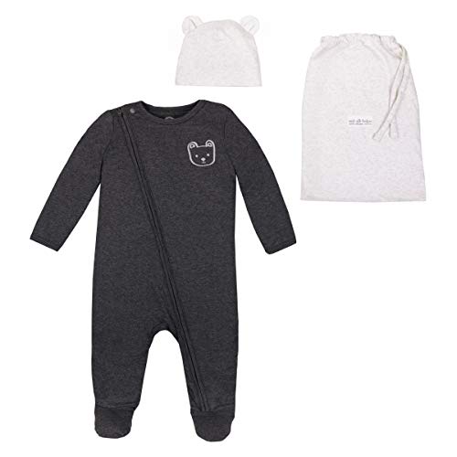 Image of Lamaze Baby Boys' Organic Cotton Sleep N Play & Hat Gift Set W/Bag, 2 Piece