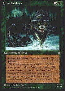 Magic The Gathering - Dire Wolves - Ice Age