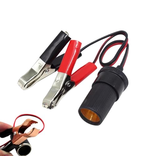 Genérico Adaptador de Enchufe para Batería de Coche - Clavija de Alimentación con Pinzas de Batería,Cable de Toma de Coche | para Vehículo Camión Camping Viaje de