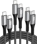 Silkland USB C à USB C Câble 60W 3 Boîte [6,6 pi + 3,3 pi + 1,6 pi], PD QC 3.0, Chargeur rapide de type C USBC Compatible avec le cordon iPhone 17, Samsung S24/S23 Ultra, iPad Pro Air Mini, MacBook, Pixel