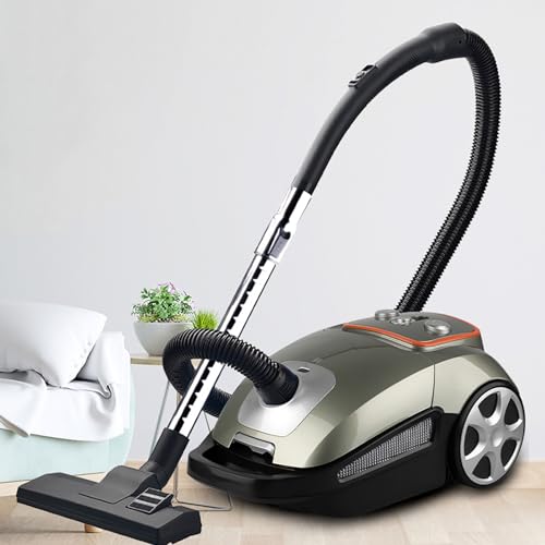 Aspiradora de mano para alfombras, motor de alta succión de 3200 W, bajo ruido, radio de limpieza de 40 mm, cable de 8 m, ideal para el hogar, dormitorio, sala de estar, capacidad de polvo de 3 litros