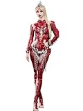 Cosplay.fm Women's Game Cosplay Costume the Red Suit Ser with Full Accessories for Comic Con Halloween (Red, S)