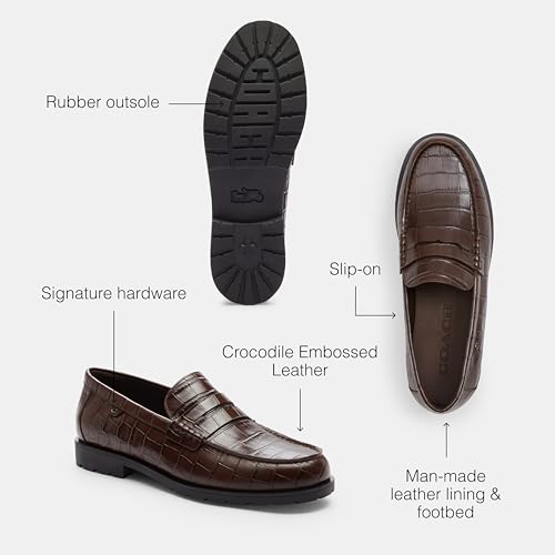 COACH Mens Reagan Penny Loafer3
