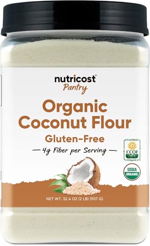 Nutricost Pantry Organic Coconut Flour (2 LB) - Gluten-Free, GMO-Free