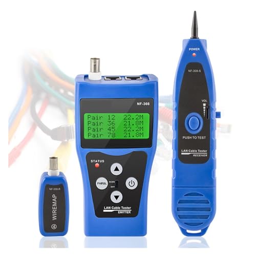 Probador de continuidad NF-308 con rastreador Ethernet para verificar redes LAN 2
