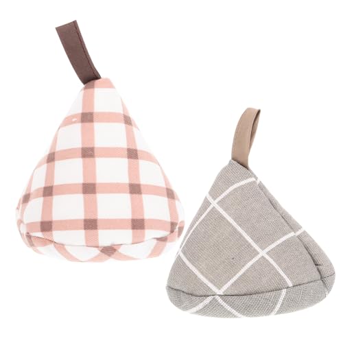 Toyvian 2 Piezas Cubiertas para Mango de Olla Resistentes al Calor Protectores Antiescaldaduras para Tapas de Ollas Fundas para Manijas de Cacerolas de Hierro Esmaltado y Sartenes Diseño