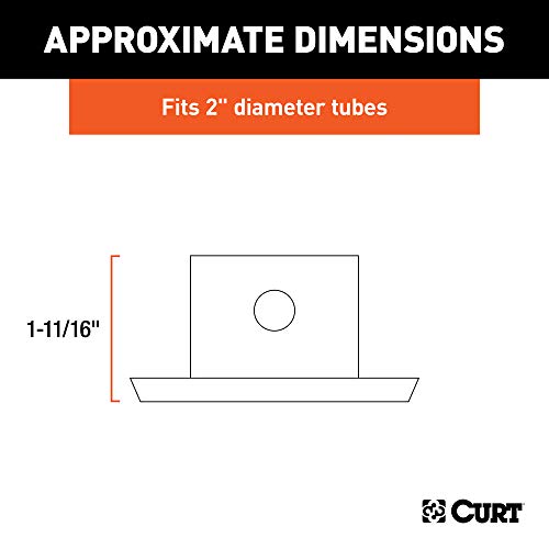 Curt 28272 Trailer Jack Foot, Fits 2-Inch Diameter Tube, Supports 2,000 Lbs #TOP1