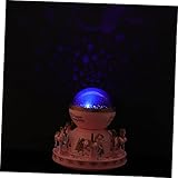 Figurine musicale de noël : la lampe de boîte à musique manège exquise pour vos amis, votre conjoint, votre amoureux, vos proches vous-même comme lumière LED rotative.