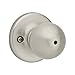 Kwikset 93001-875 Polo Bed & Bath Knob in Satin Nickel, Privacy